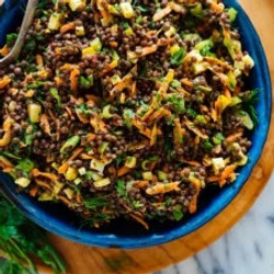 Tangy Lentil Salad With Dill &amp; Pepperoncini