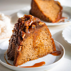 Moist Banana Pecan Bundt Cake (upside Down Style)