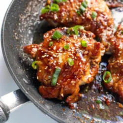 Easy Pan-fried Soy Sauce Glazed Chicken