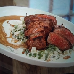 Denver Steak With Creamed Chard