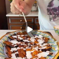 Roasted Crispy Carrots With Parmigiano Reggiano And Yogurt Dressing