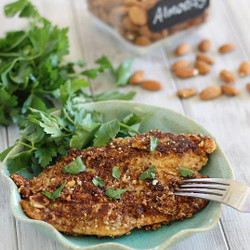 Dijon Almond Crusted Tilapia