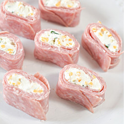 Keto Salami Cream Cheese Roll Ups