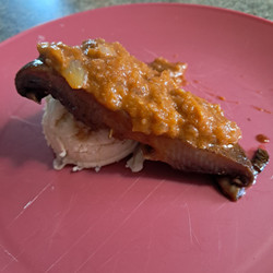 Portobello Steaks And Butter Bean Mash