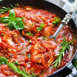 Dump-and-bake Chicken Cacciatore Recipe