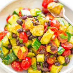 Avocado Black Bean Mexican Salad