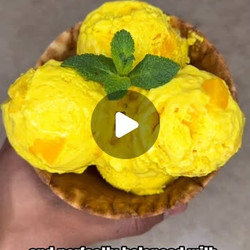 Vegan Mango Ice Cream (no-churn, Creamy &amp; Dairy-free)