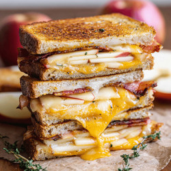 Apple Bacon And Cheddar Grilled Cheese