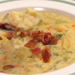 Loaded Cheddar Broccoli Potato Soup