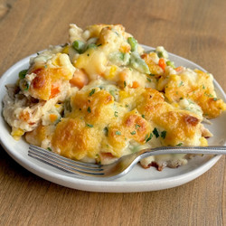 Easy Chicken Cobbler Dinner Casserole