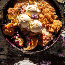 Blueberry Vanilla Bean Cobbler