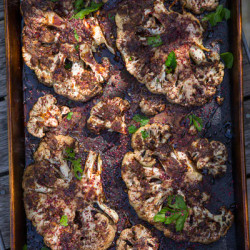 Roasted Persian Cauliflower Steaks