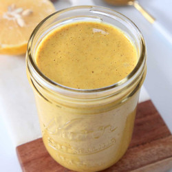 Almond Butter Turmeric Salad Dressing