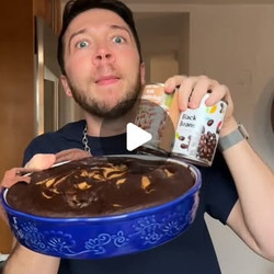 Black Bean Brownies With Peanut Butter Swirl