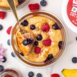 Cottage Cheese Blender Pancake Bowls