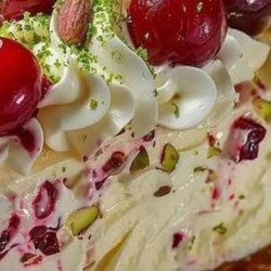 Luscious Lemon-lime Cherry Pistachio Cheesecake