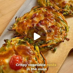 Crispy, Colorful Vegetable Nests
