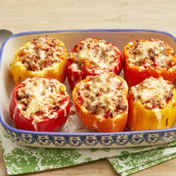 Sausage And Rice Stuffed Peppers