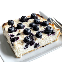Blueberry Cottage Cheese Breakfast Bake