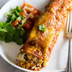 Loaded Chicken Enchiladas