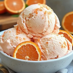 Homemade Orange Creamsicle Ice Cream