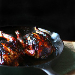 Pomegranate Molasses Glazed Cornish Hens | Nutmeg Nanny