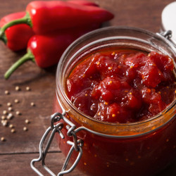 Tomato, Chilli And Ginger Chutney