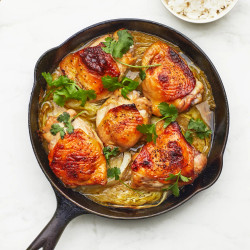 Thai Roasted Chicken Thighs with Coconut Rice