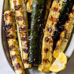Grilled Zucchini With Parmesan And Herbs