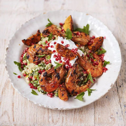 Jamie Sizzling Moroccan Prawns