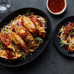 Bibim Mandu (Korean dumpling salad)