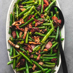 Green Beans With Mushrooms And Bacon