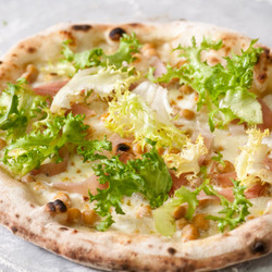 Chickpea And Ham Pizza