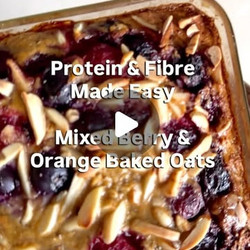 Mixed Berry &amp; Orange Baked Oats