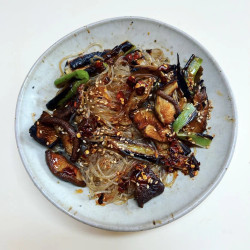 Sheet Pan Japchae With Roasted Wild Mushrooms