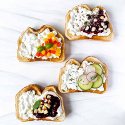 Cottage Cheese Toast (savory And Sweet)