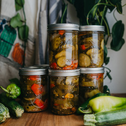Zucchini- Hot Pepper Pickles Recipe
