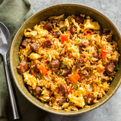 Black Pepper Steak Fried Rice