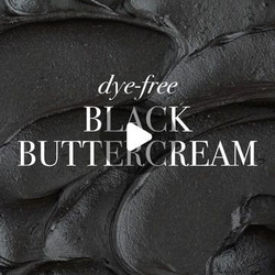 Dye-free Black Buttercream