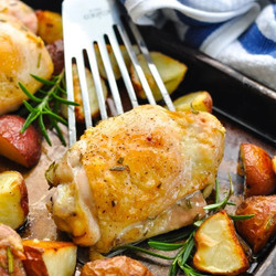 Dump-and-bake Rosemary Chicken And Potatoes