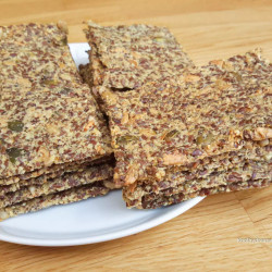 Koolhydraatarme Lijnzaadcrackers Met Pitten