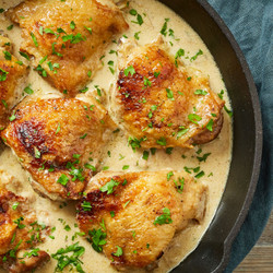 Poulet À La Moutarde – Chicken In Mustard Sauce