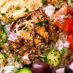 Greek Chicken Rice Bowl