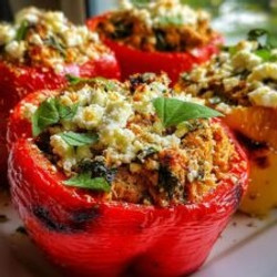 Mediterranean Tuna Stuffed Peppers: Bold Flavor