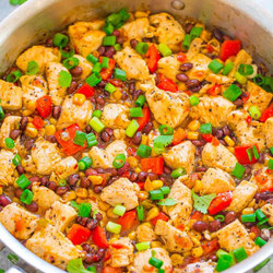 15-minute Salsa And Black Bean Chicken Skillet