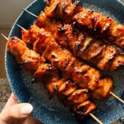 Honey Chipotle Chicken Skewers