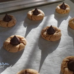 Peanut Butter Blossoms With Freshly Milled Flour