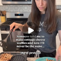 High Protein Waffles (38g Protein, No Protein Powder Required)