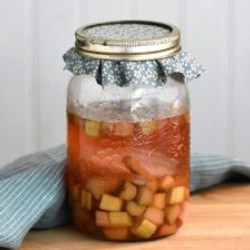Sweet Fermented Rhubarb