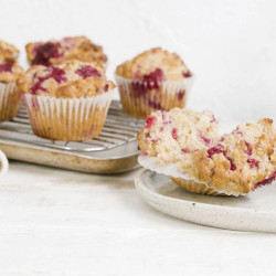 Healthier Raspberry Muffins